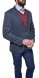Grey - blue cotton blazer