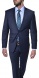 Modrý Slim Fit Oblek