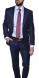 Tmavomodrý vlnený Slim Fit oblek