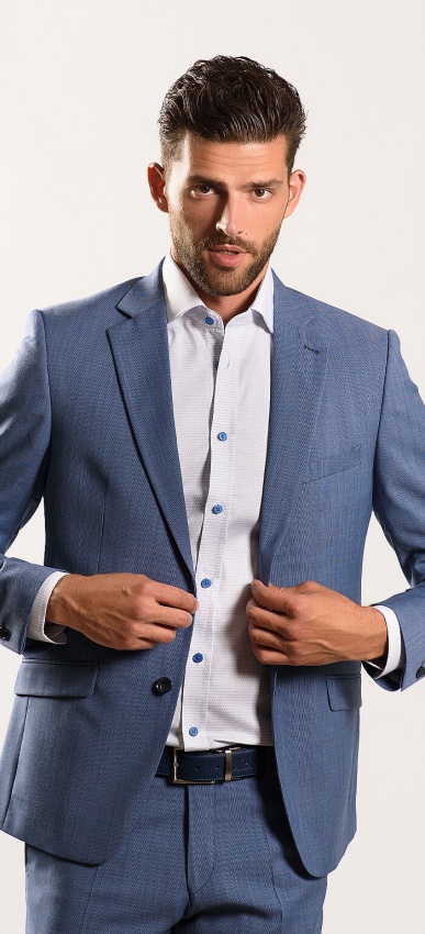 Light blue Slim Fit suit