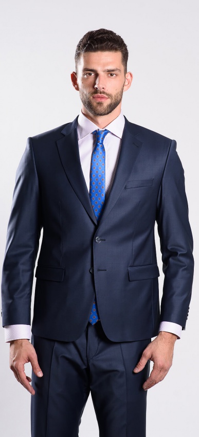 Dark blue Slim Fit suit