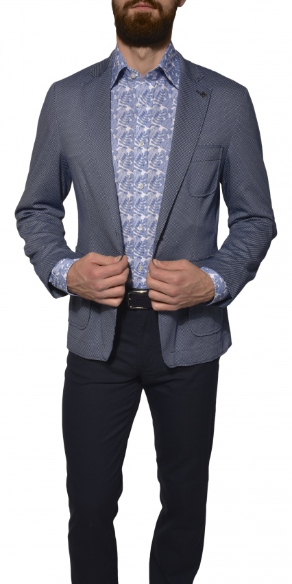 Grey-blue Basic blazer - Blazers - E-shop | alaindelon.co.uk