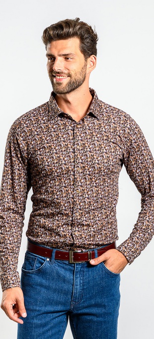 Výrazná strečová Extra Slim Fit košeľa s nekrčivou úpravou
