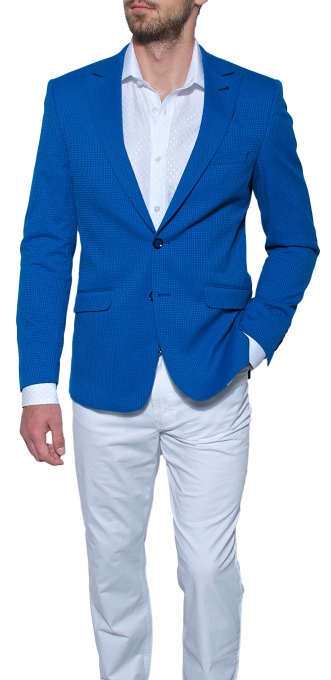 Blue casual blazer