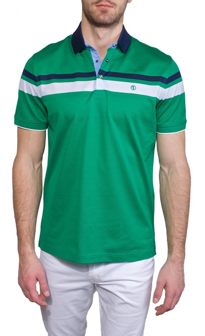 Green polo shirt