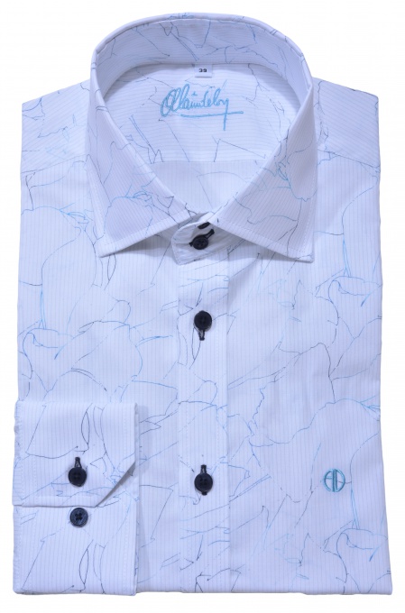 LUXURY LINE Printed Extra Slim Fit shirt