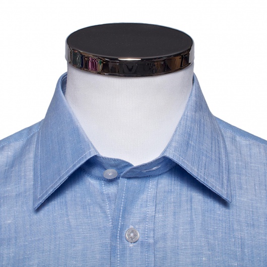 Modrá voľnočasová Slim Fit košeľa