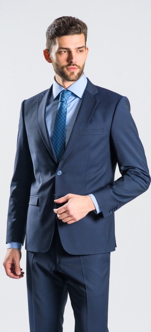 Blue Slim Fit suit - XL