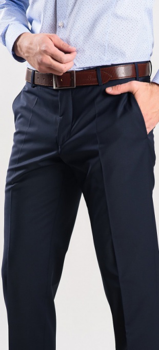 Tmavomodré basic oblekové nohavice XL veľkosti