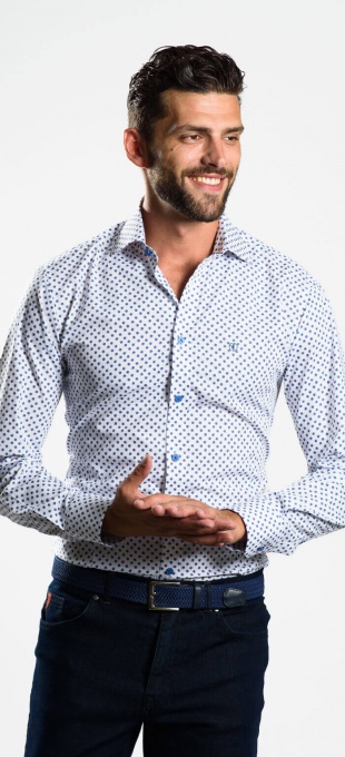 Casual Slim Fit patterned shirt