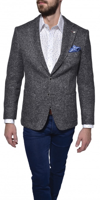 Grey unstructured blazer