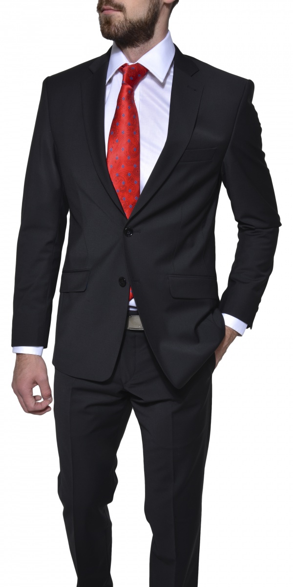 Čierny Slim Fit oblek