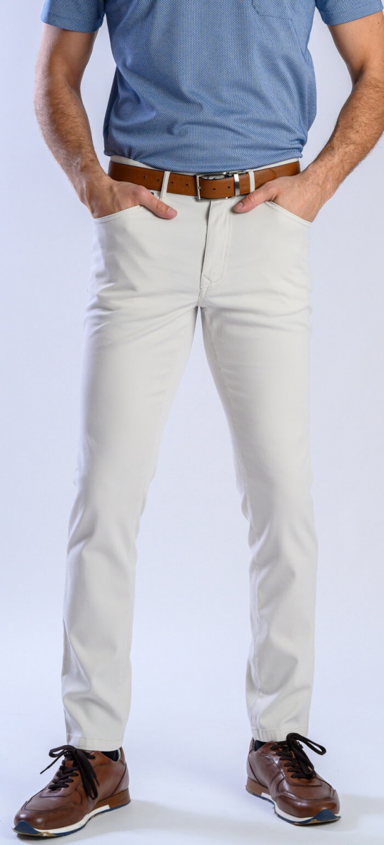 Beige casual trousers