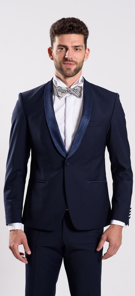Blue wedding suit jacket