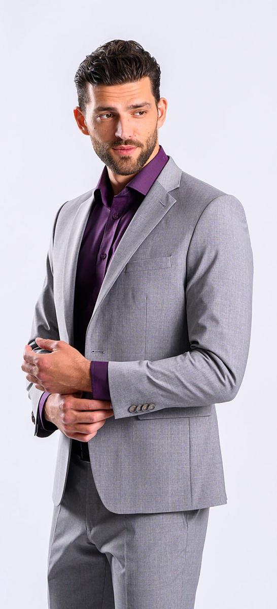 Grey Slim Fit Suit