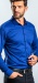 Blue stretch Extra Slim Fit  non-iron shirt