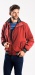 Red bomber jacket