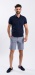 Blue Shorts with Small Pattern