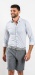 Light grey stretch Extra Slim Fit non-iron shirt