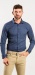 Dark blue stretch Extra Slim Fit non-iron shirt