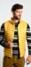 Yellow puffed vest