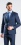 Modrý Slim Fit oblek XL