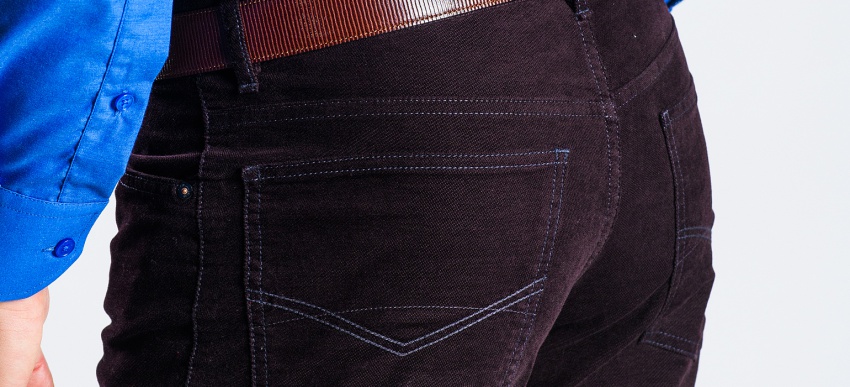 Brown basic five pocket trousers - Trousers - E-shop | alaindelon.co.uk