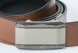 Reversible leather belt with easy fix buckle