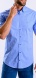 Blue Extra Slim Fit Short Sleeve Shirt