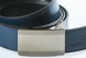 Reversible leather belt with easy fix buckle