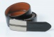 Reversible leather belt with easy fix buckle