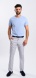 Beige Chino Trousers with Houndstooth Pattern