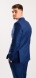 Kráľovsky modrý vlnený Slim Fit oblek - XL veľkosti