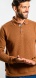 Brown long sleeved polo