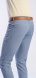 Blue-grey casual trousers with houndstooth pattern