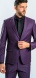 Purple Slim Fit suit with waistcoat