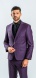 Purple Slim Fit suit with waistcoat