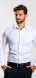 White Extra Slim Fit shirt with a slight pattern
