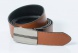 Reversible leather belt with easy fix buckle