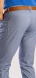 Pale blue casual trousers with houndstooth pattern