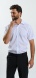 White Patterned Classic Fit Short-Sleeve Shirt