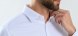 White stretch Extra Slim Fit shirt with green pattern