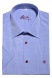 Blue casual short sleeved shirt