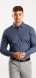 Blue stretch Extra Slim Fit non-iron shirt with pattern