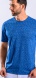 Blue T-shirt with melange pattern