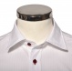 White crepe Slim Fit short sleeved shirt