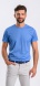 Blue T-Shirt with Fine Pattern