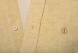 Žltá ľanová Slim Fit košeľa s krátkym rukávom