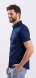 Dark Blue Stretch Extra Slim Fit Short-Sleeve Shirt