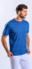 Blue T-shirt with melange pattern